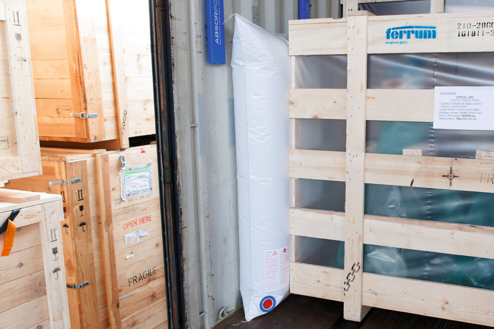 Luftpolster für die Containerbeladung
