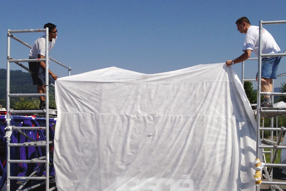 Kompetenz bei der Verpackung einer Gondel