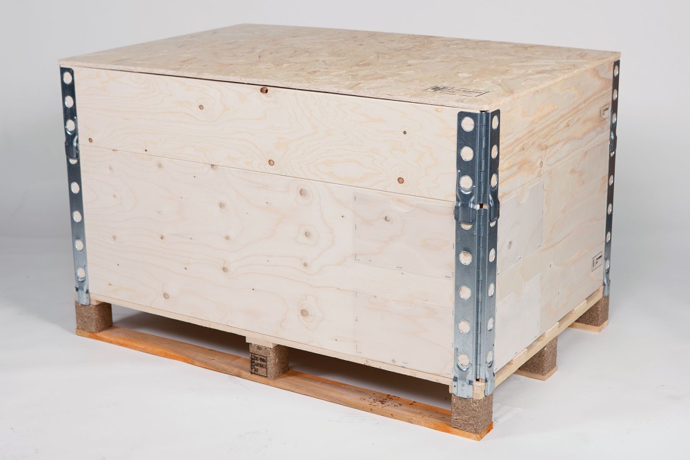 Faltrahmen aus Sperrholz Palettenansicht