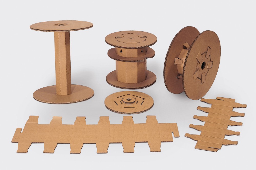 Kabelspulen aus Karton